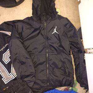 Jordan Black Hooded Raincoat